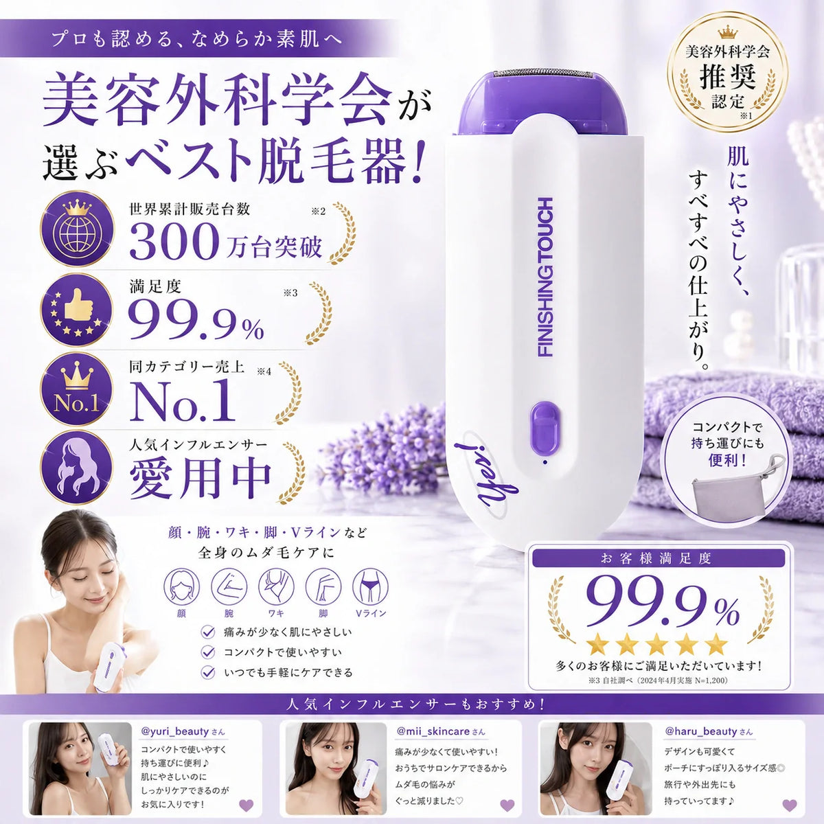 SilkTouch™ | 無痛ボディシェーバー