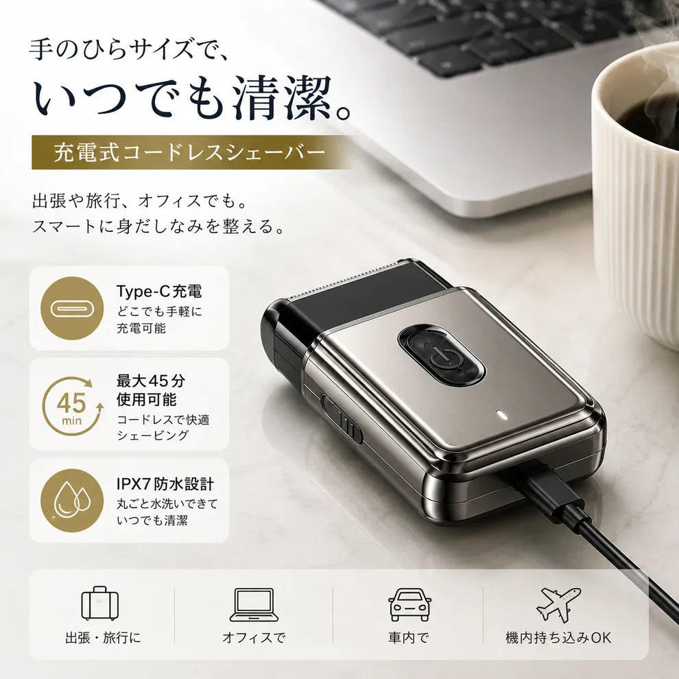 PocketShave™｜超小型電気シェーバー