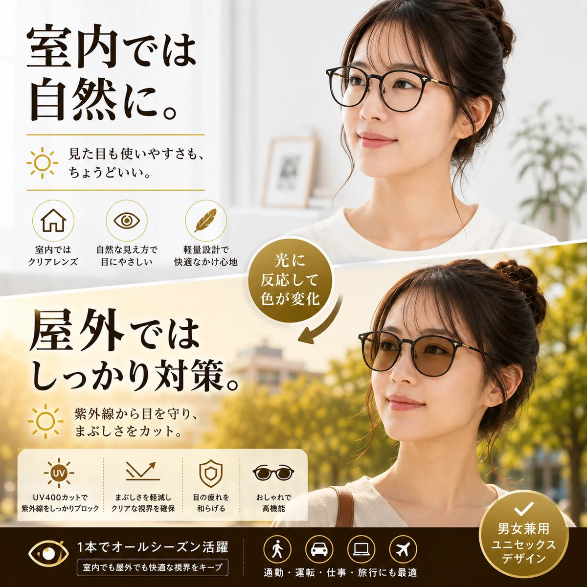 SunGuard™ Vision｜自動調光メガネ