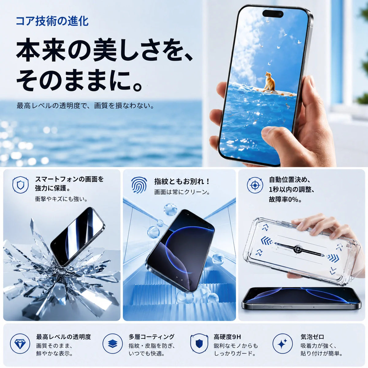 PerfectShield™ Pro｜高画質・覗き見防止・無塵チャンバー付き 高耐久スマホフィルム