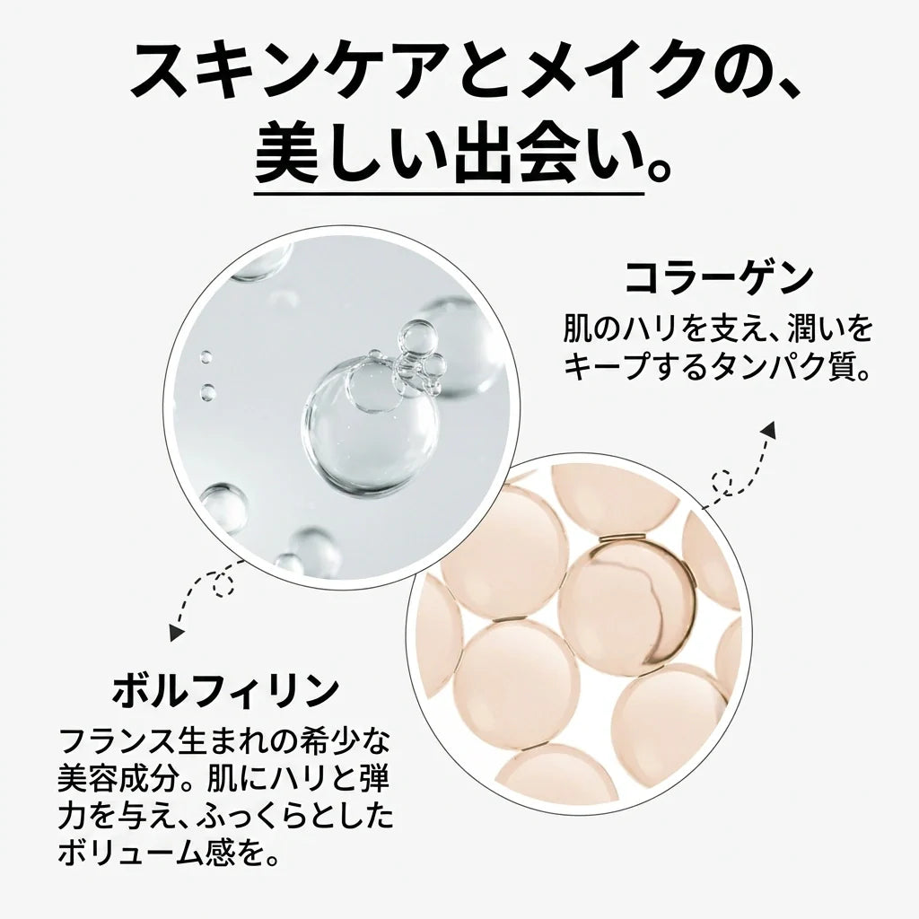 SkinMatch™｜ブラシ一体型・肌色になじむアダプティブファンデーション