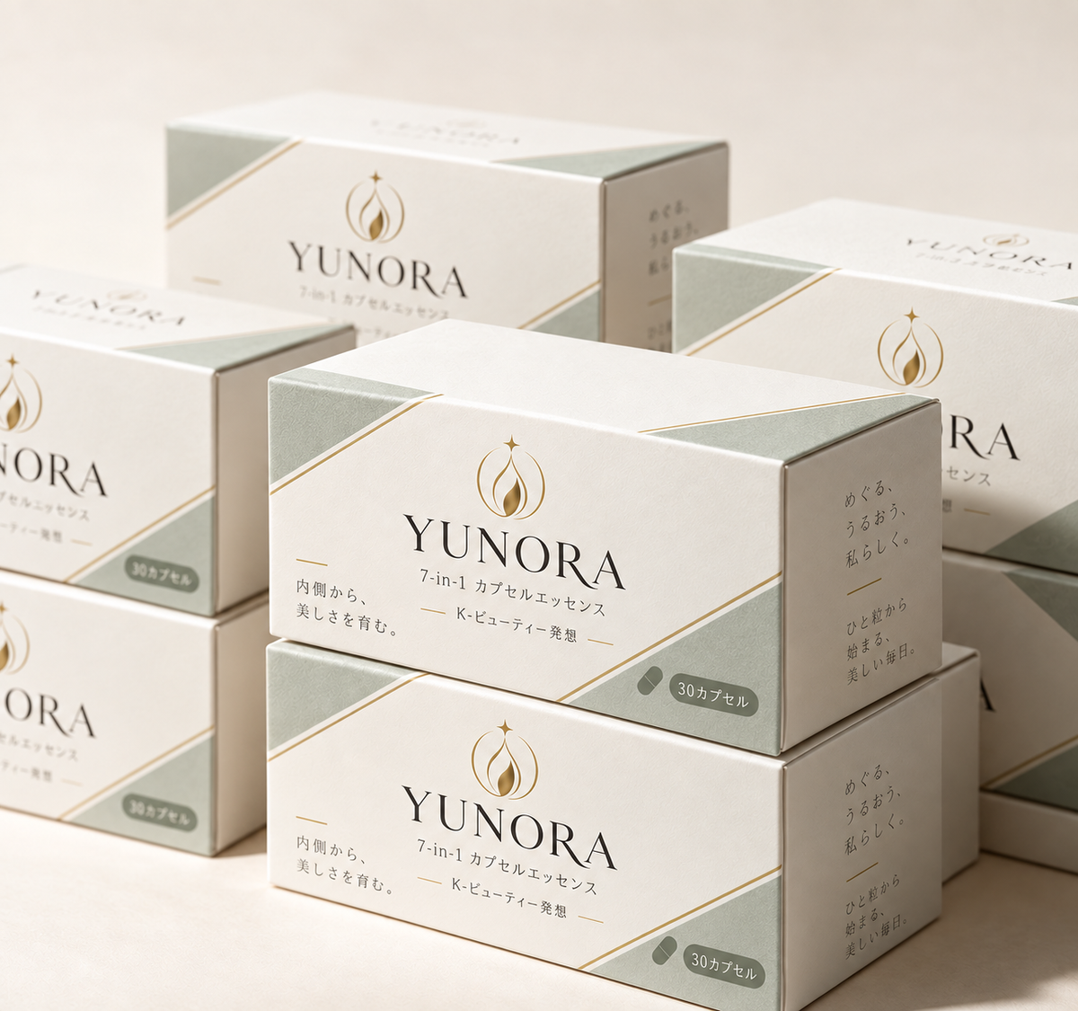 YUNORA｜7日間リチュアルキット｜7-in-1 K-Beauty カプセルスキンケア