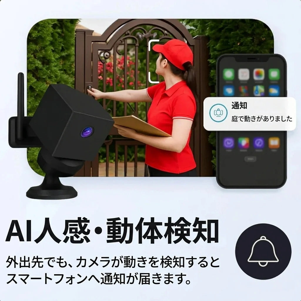 SafeCam™ Pro｜インターネット・電源不要の防犯カメラ