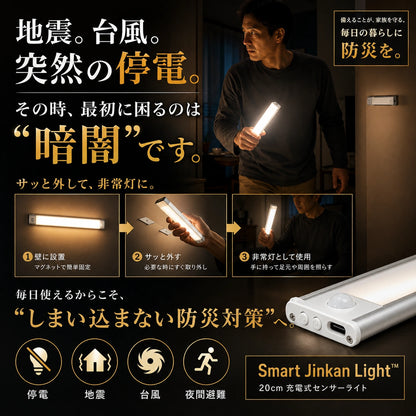 【本日終了間近！No.1獲得】Smart Jinkan Light™ 20cm 充電式