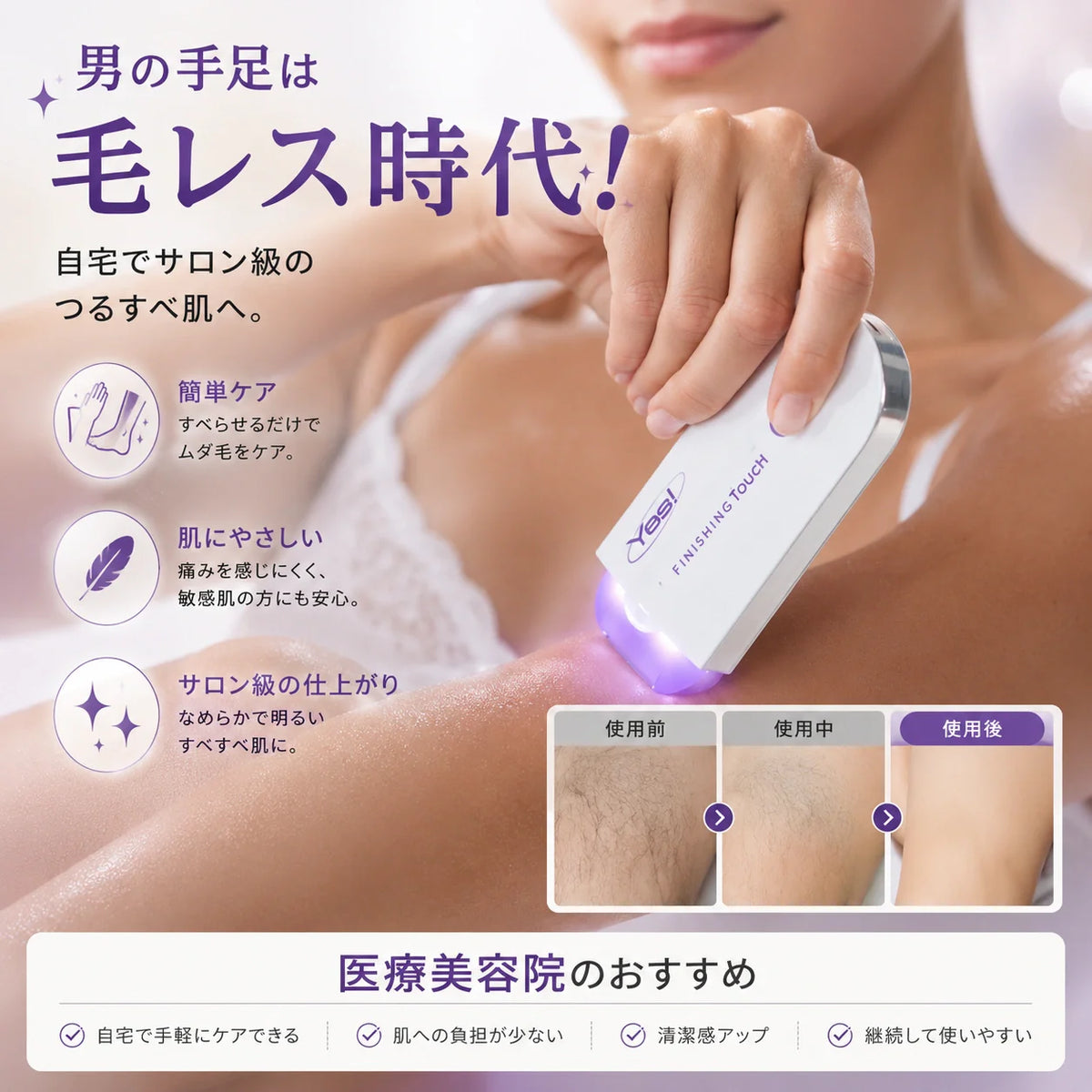 SilkTouch™ | 無痛ボディシェーバー